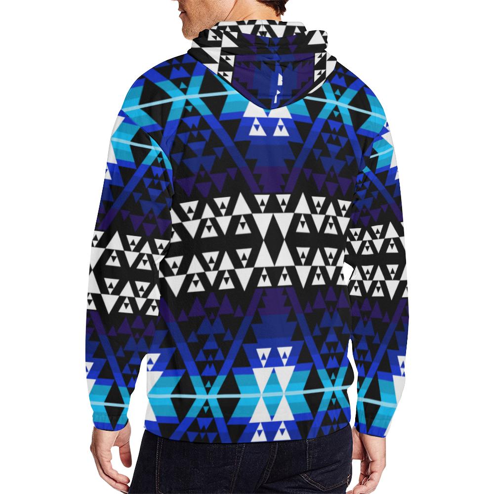Writing on Stone Night Watch All Over Print Full Zip Hoodie for Men (Model H14) All Over Print Full Zip Hoodie for Men (H14) e-joyer