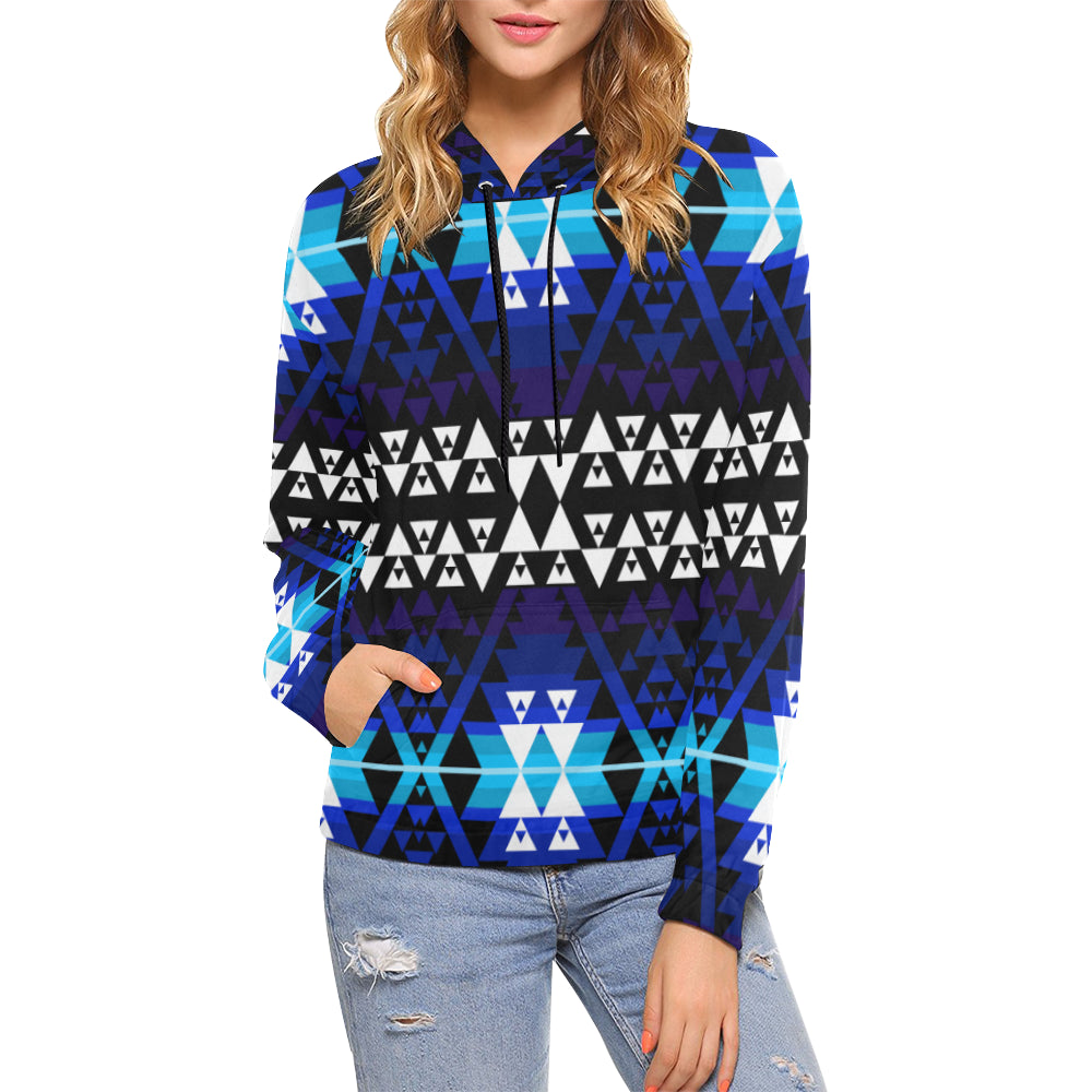 Writing on Stone Night Watch All Over Print Hoodie for Women (USA Size) (Model H13) Hoodie e-joyer