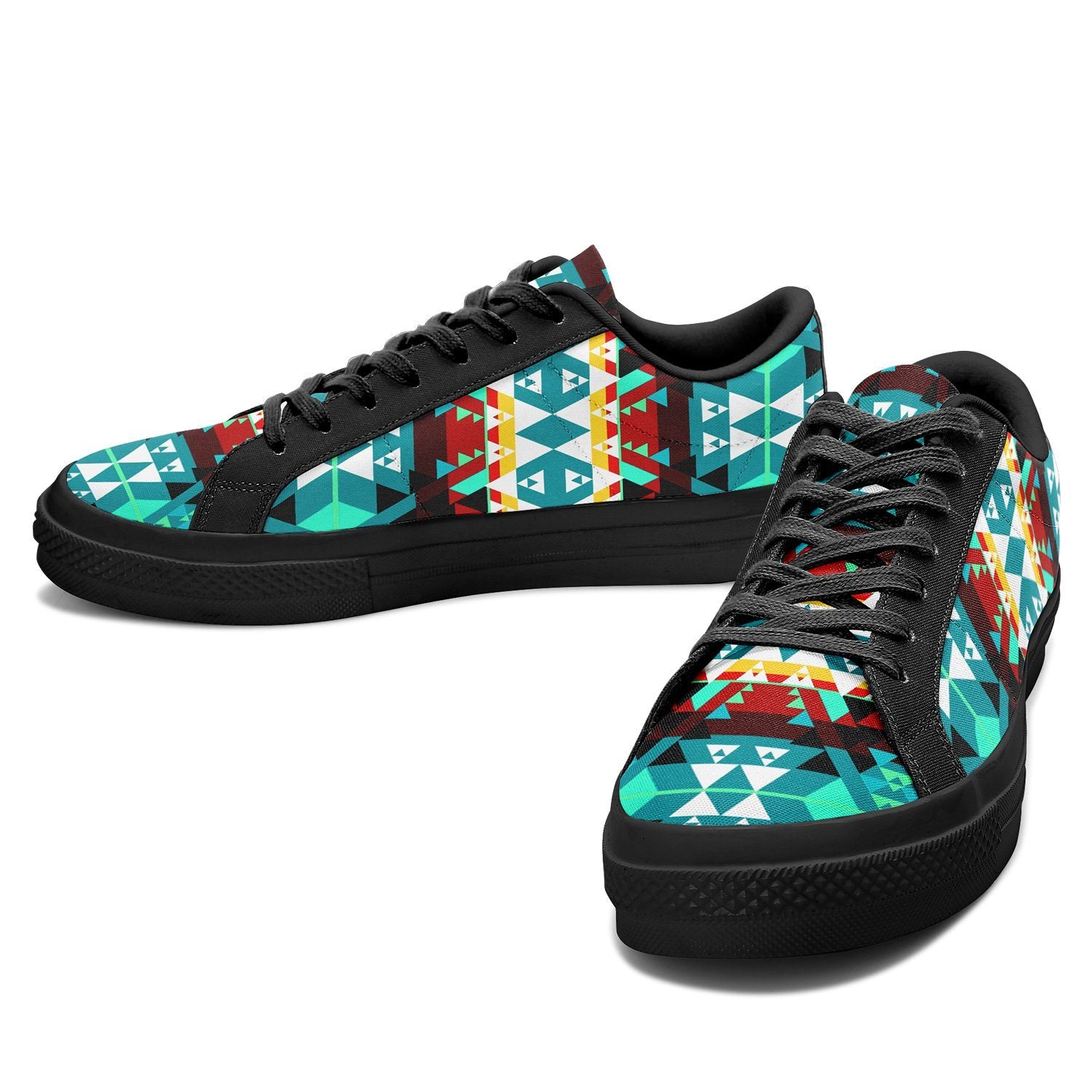 Writing on Stone Wheel Aapisi Low Top Canvas Shoes Black Sole 49 Dzine