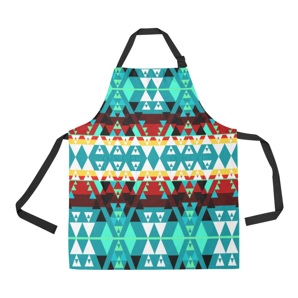 Writing on Stone Wheel All Over Print Apron All Over Print Apron e-joyer
