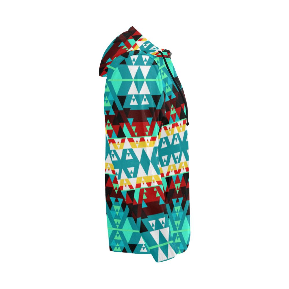 Writing on Stone Wheel All Over Print Full Zip Hoodie for Men (Model H14) All Over Print Full Zip Hoodie for Men (H14) e-joyer