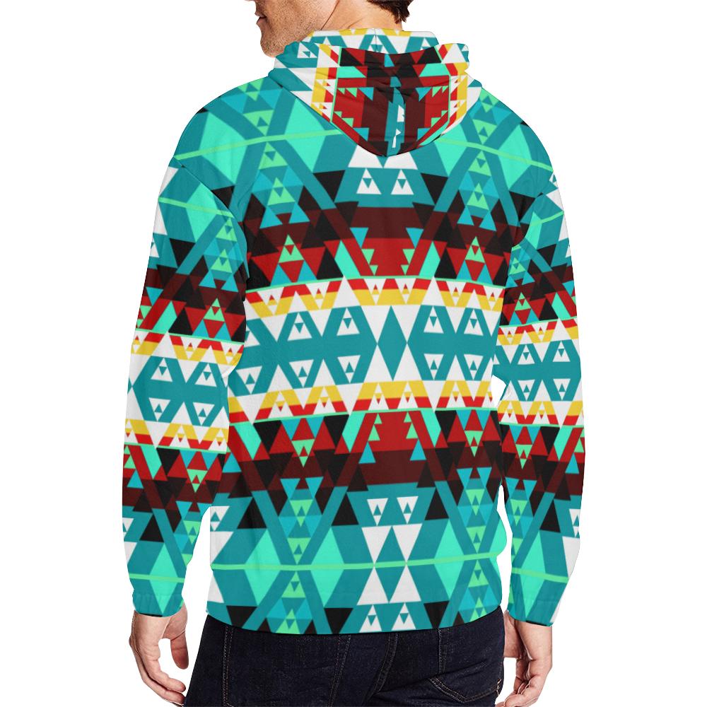 Writing on Stone Wheel All Over Print Full Zip Hoodie for Men (Model H14) All Over Print Full Zip Hoodie for Men (H14) e-joyer