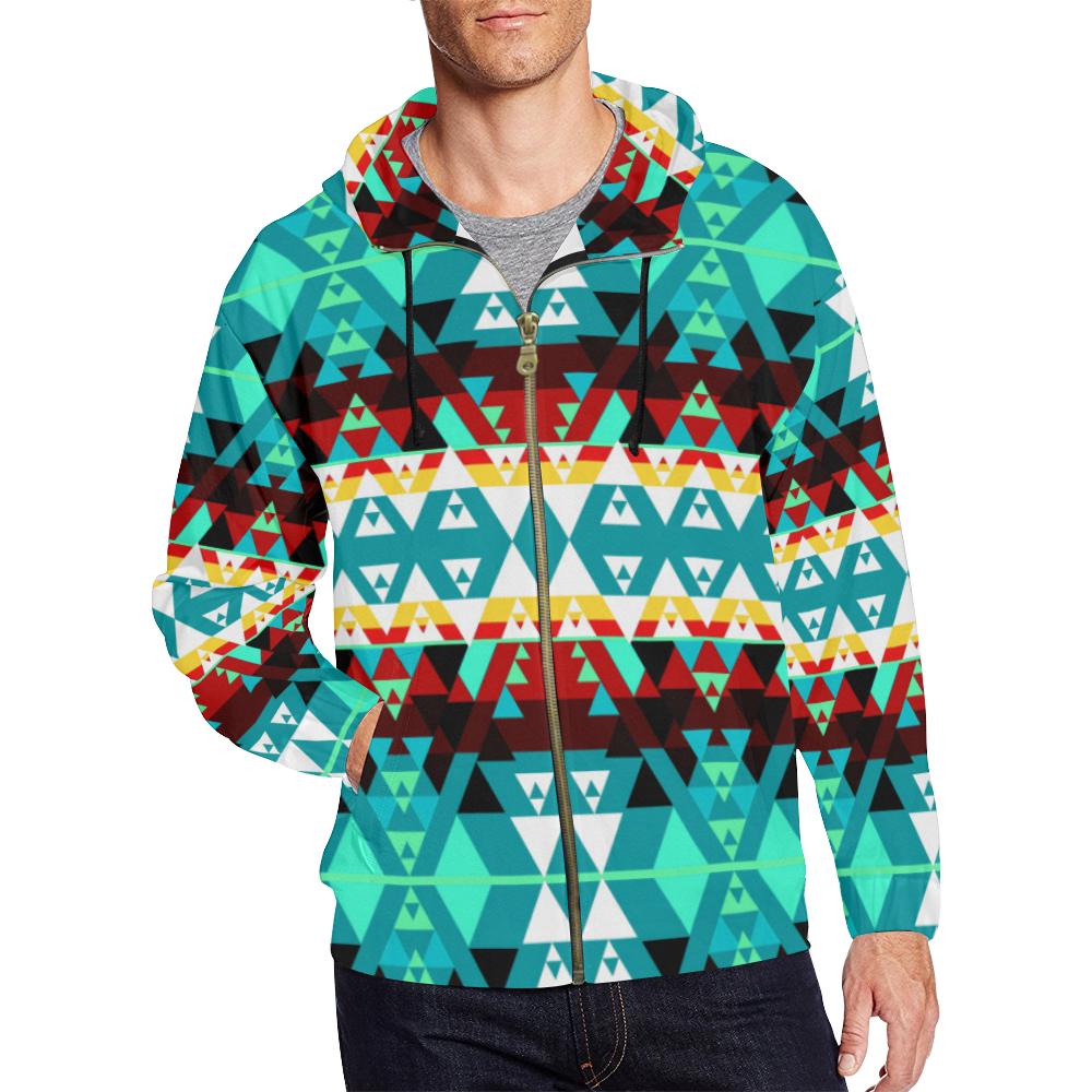 Writing on Stone Wheel All Over Print Full Zip Hoodie for Men (Model H14) All Over Print Full Zip Hoodie for Men (H14) e-joyer
