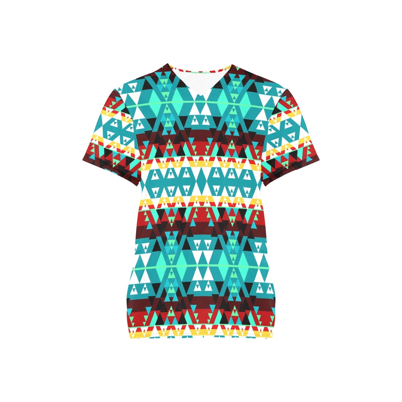 Writing on Stone Wheel All Over Print Scrub Top Scrub Top e-joyer