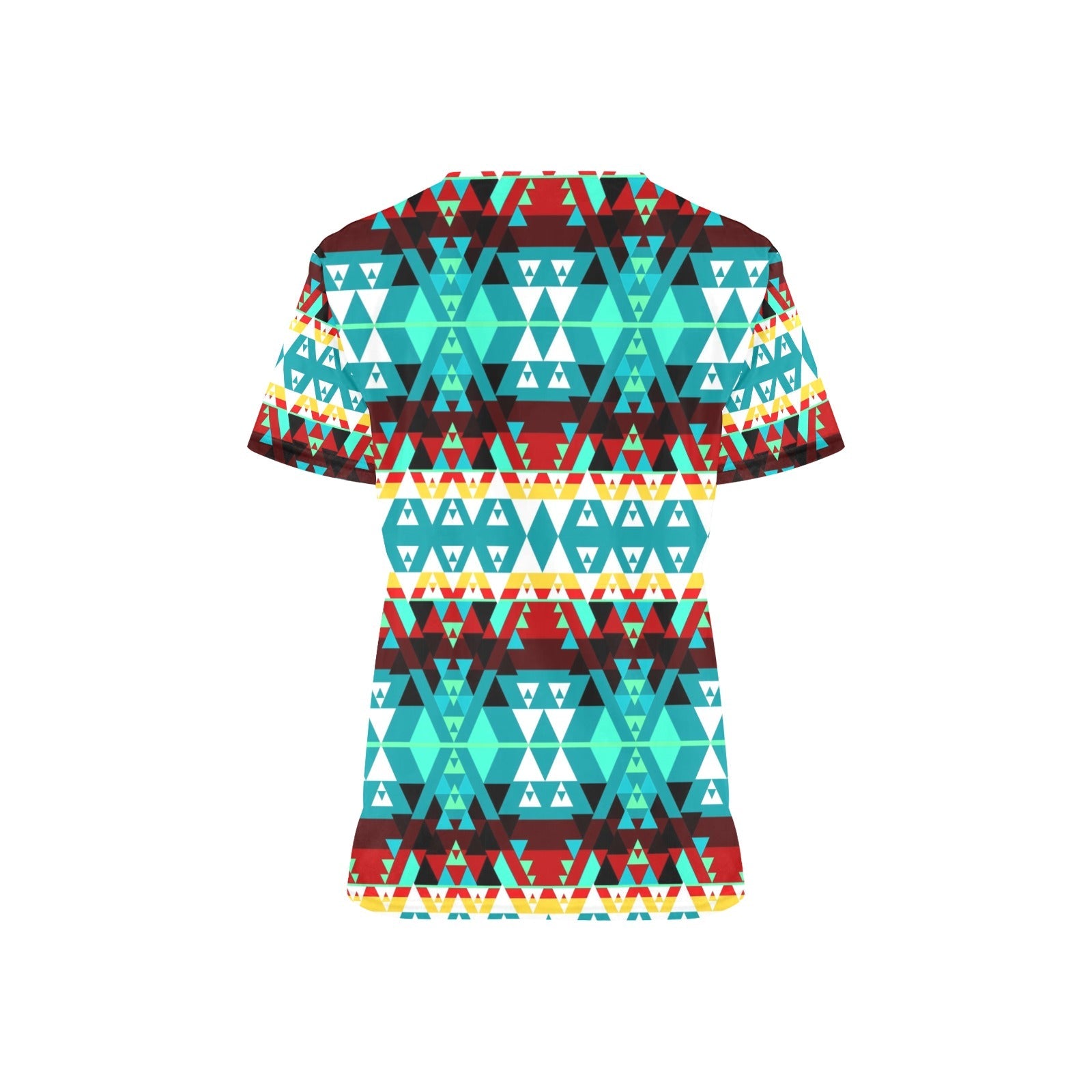 Writing on Stone Wheel All Over Print Scrub Top Scrub Top e-joyer