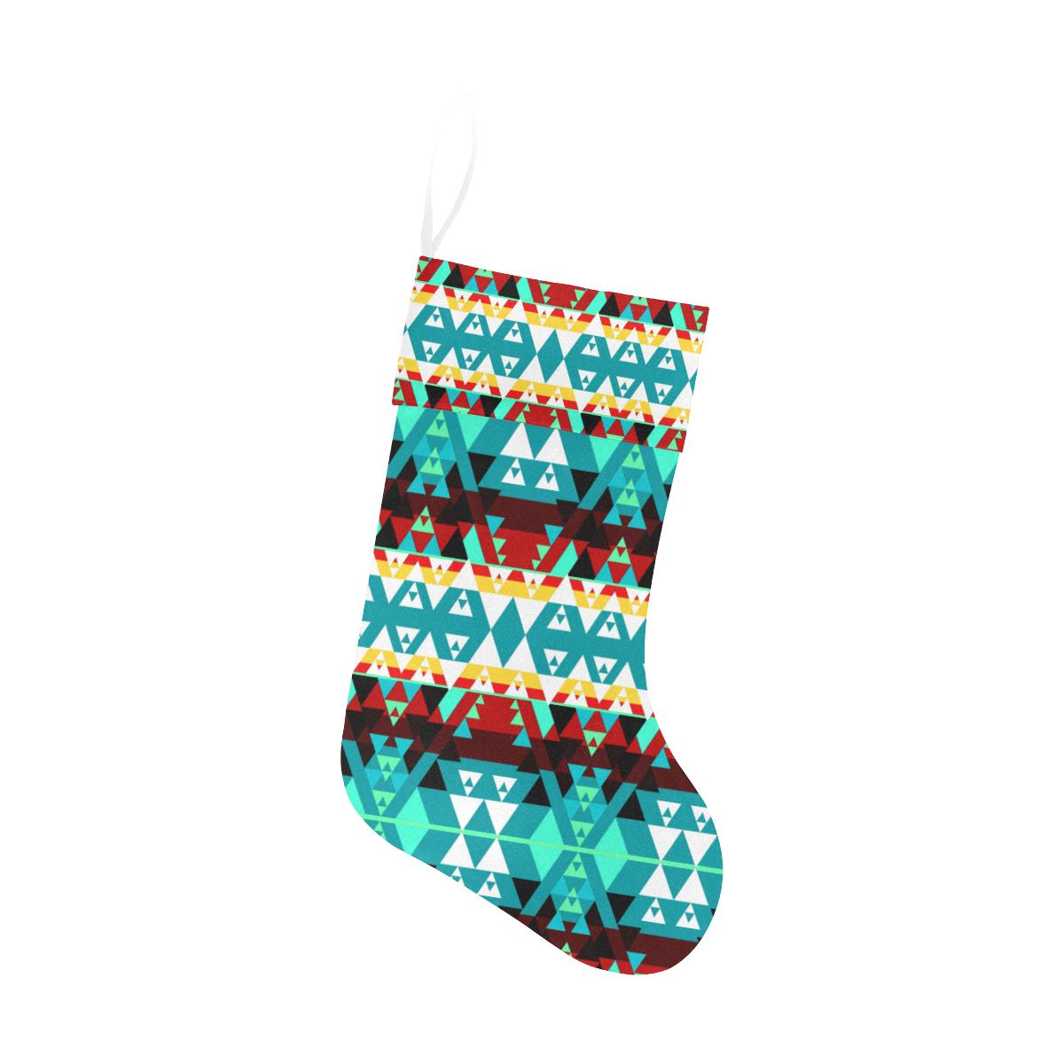 Writing on Stone Wheel Christmas Stocking holiday stocking e-joyer