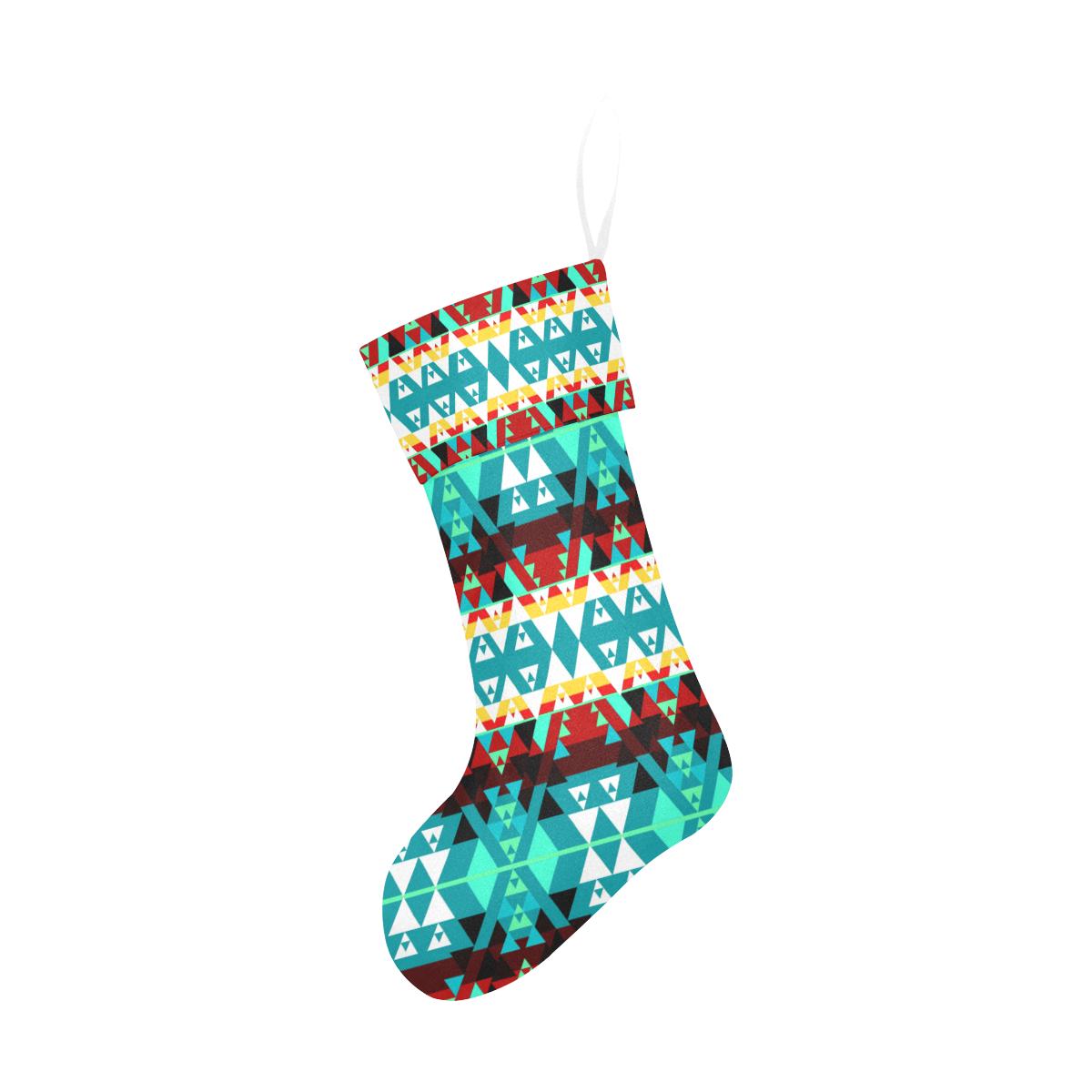 Writing on Stone Wheel Christmas Stocking holiday stocking e-joyer