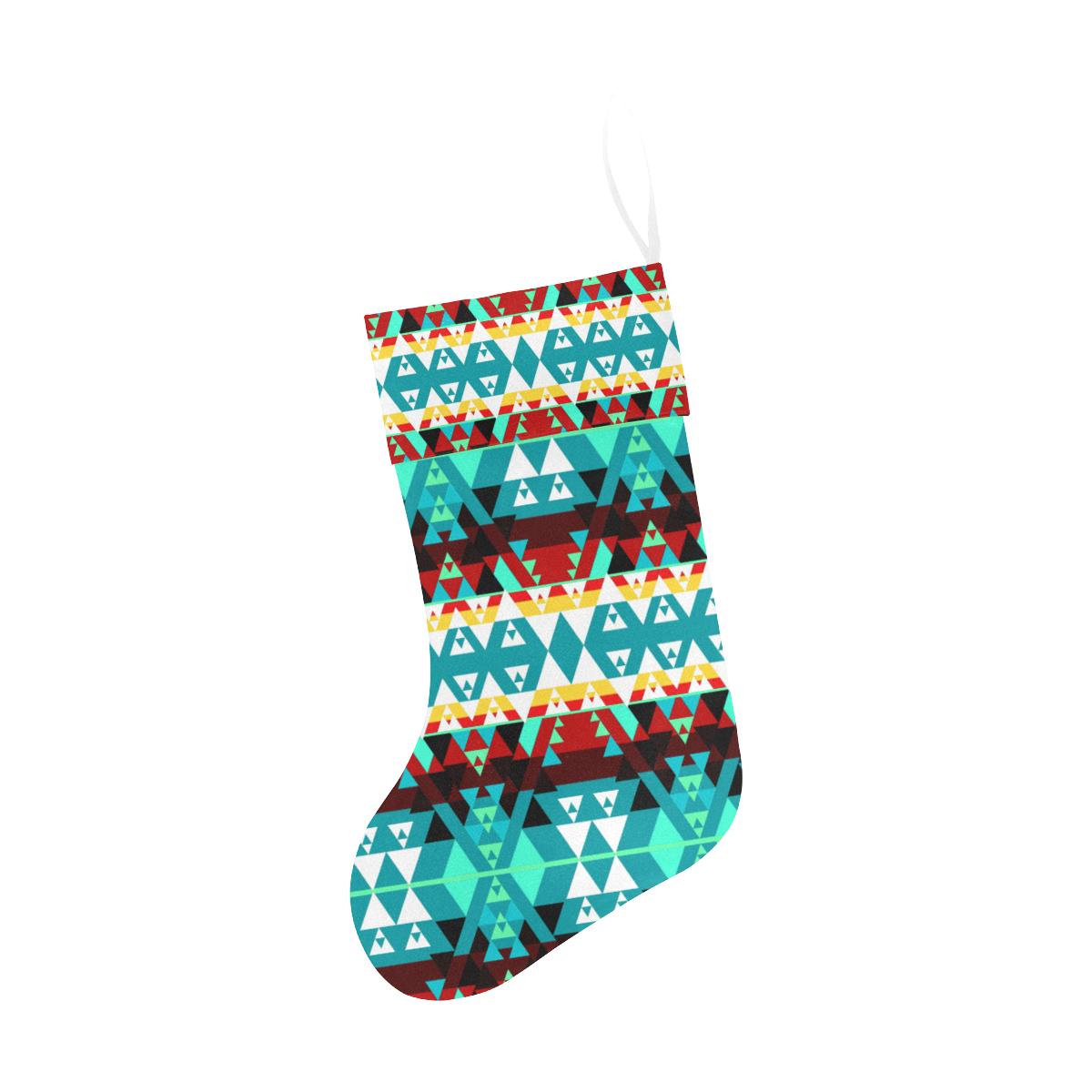 Writing on Stone Wheel Christmas Stocking holiday stocking e-joyer