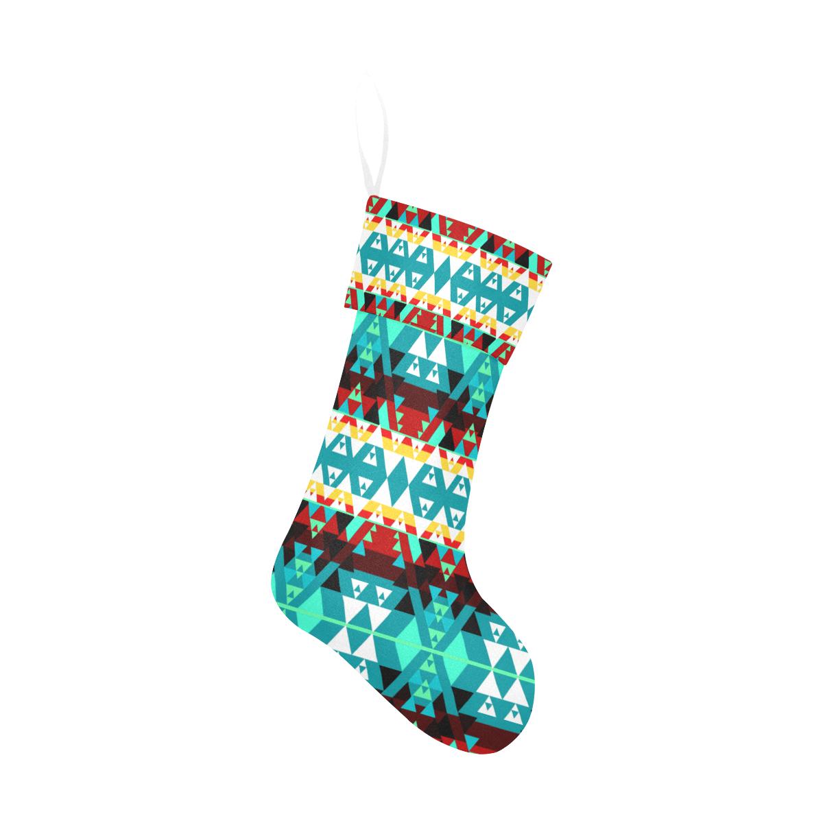 Writing on Stone Wheel Christmas Stocking holiday stocking e-joyer