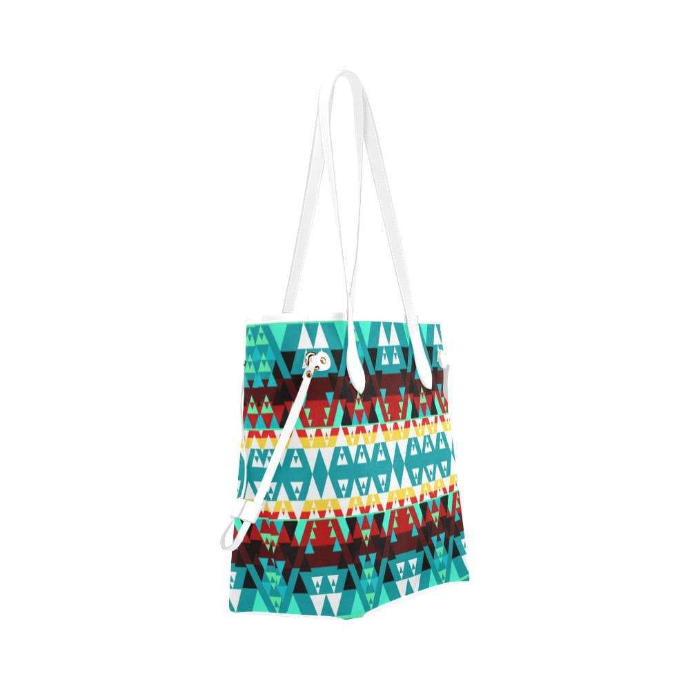 Writing on Stone Wheel Clover Canvas Tote Bag (Model 1661) Clover Canvas Tote Bag (1661) e-joyer