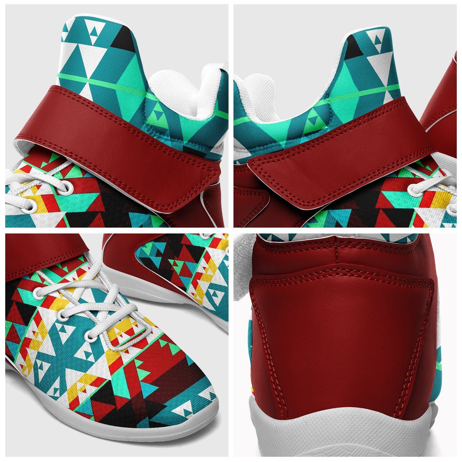 Writing on Stone Wheel Ipottaa Basketball / Sport High Top Shoes - White Sole 49 Dzine