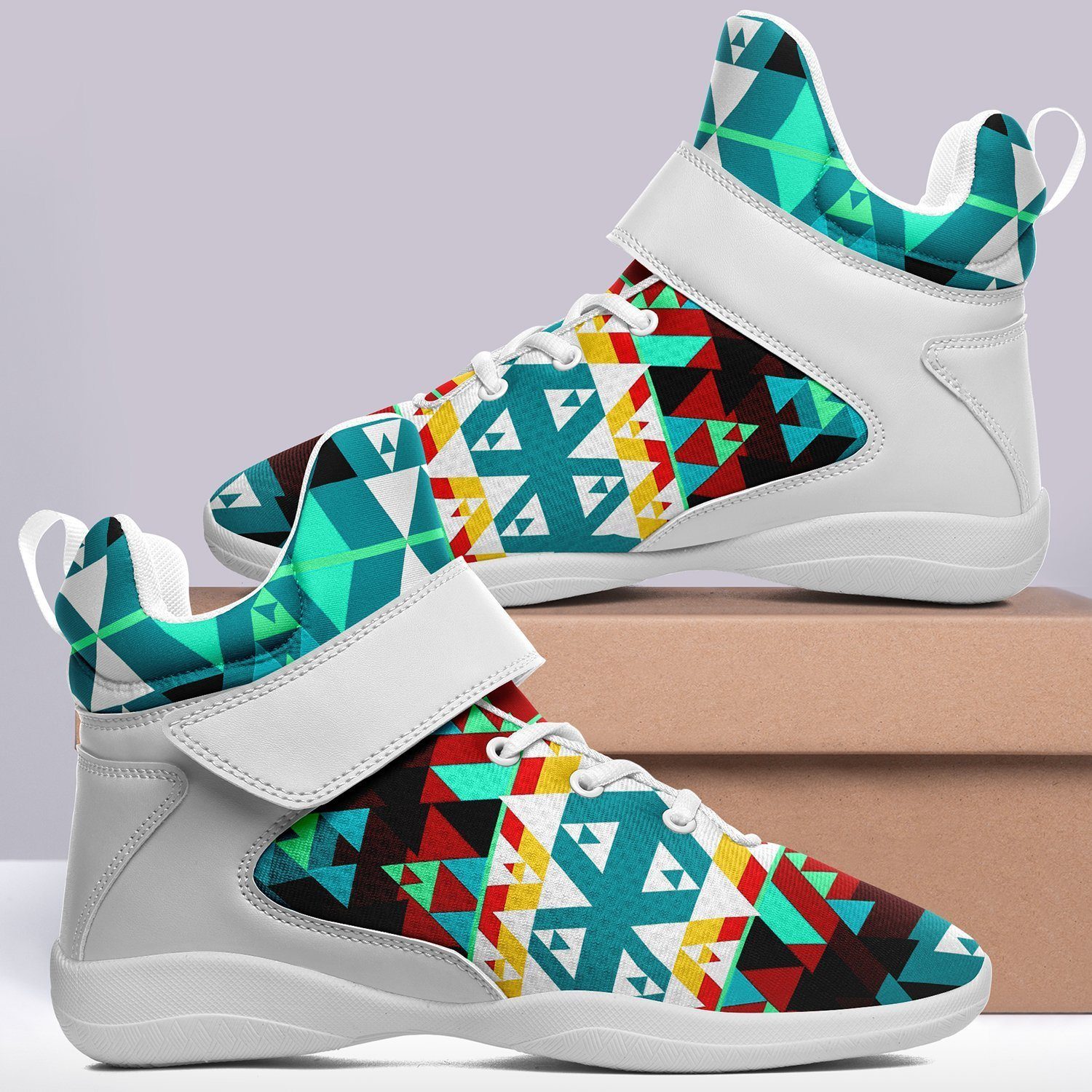 Writing on Stone Wheel Ipottaa Basketball / Sport High Top Shoes - White Sole 49 Dzine