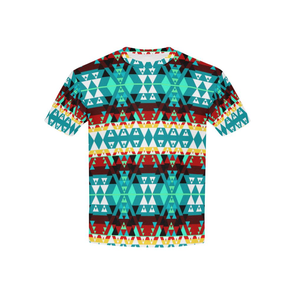 Writing on Stone Wheel Kids' All Over Print T-shirt (USA Size) (Model T40) All Over Print T-shirt for Kid (T40) e-joyer