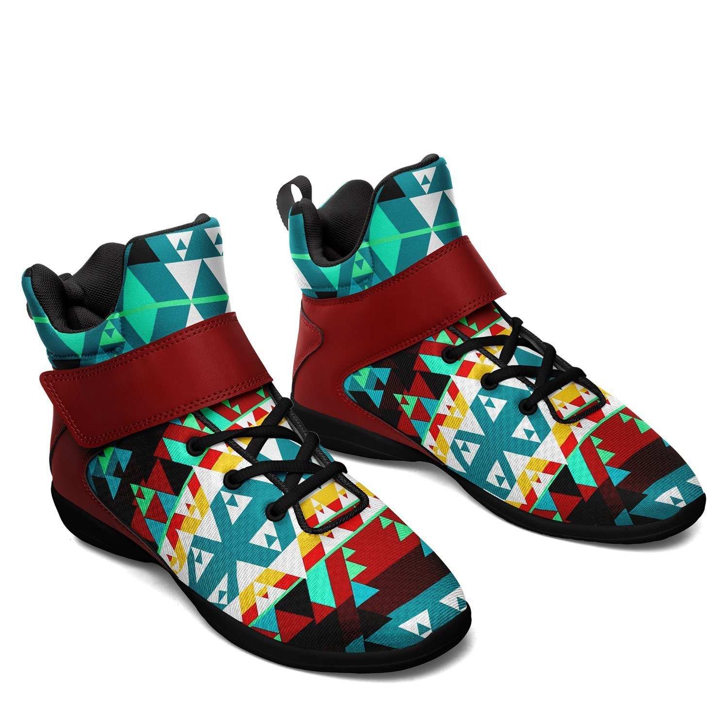 Writing on Stone Wheel Kid's Ipottaa Basketball / Sport High Top Shoes 49 Dzine