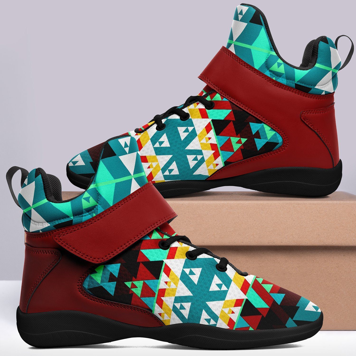 Writing on Stone Wheel Kid's Ipottaa Basketball / Sport High Top Shoes 49 Dzine