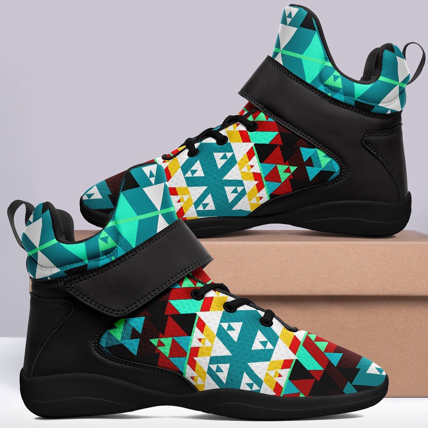 Writing on Stone Wheel Kid's Ipottaa Basketball / Sport High Top Shoes 49 Dzine