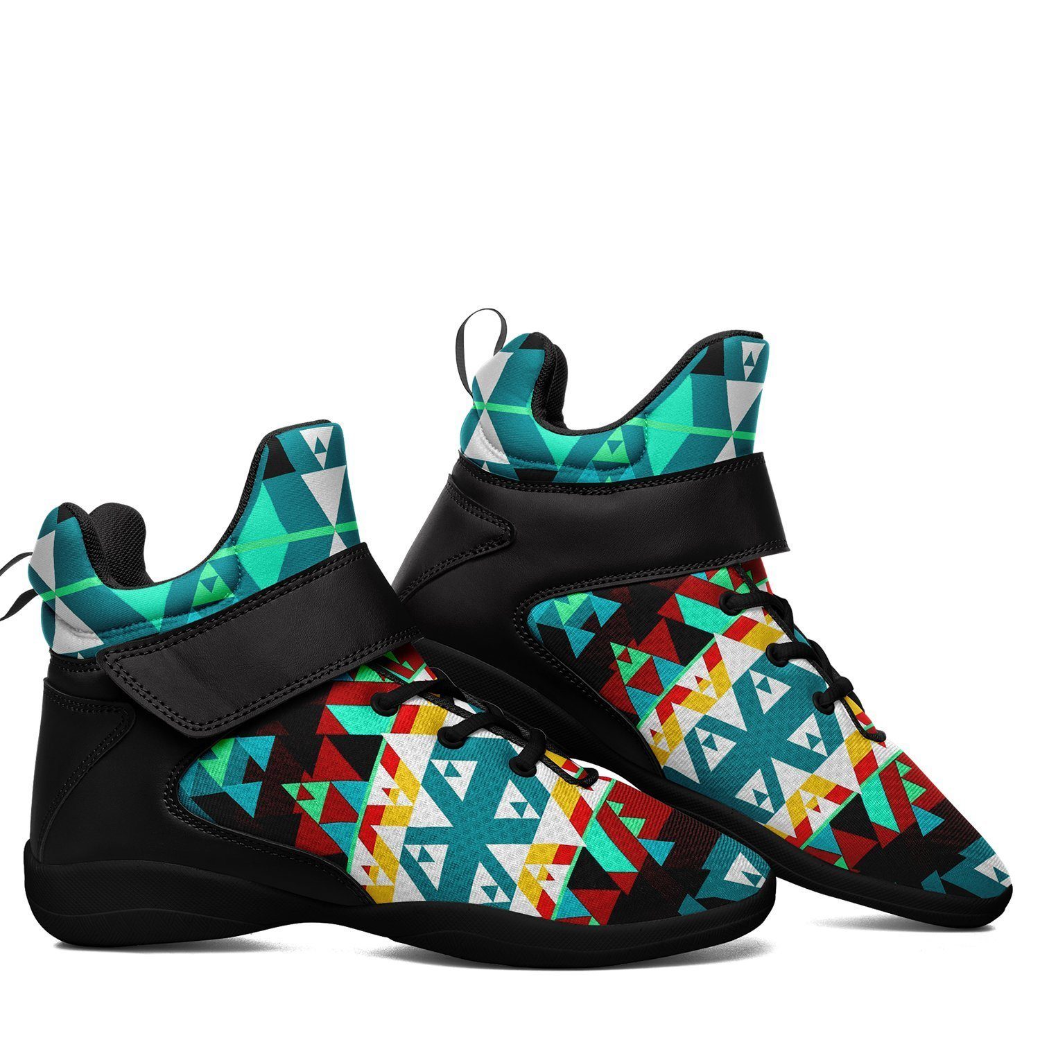 Writing on Stone Wheel Kid's Ipottaa Basketball / Sport High Top Shoes 49 Dzine