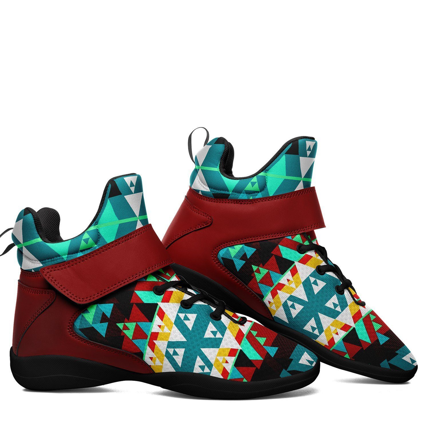 Writing on Stone Wheel Kid's Ipottaa Basketball / Sport High Top Shoes 49 Dzine