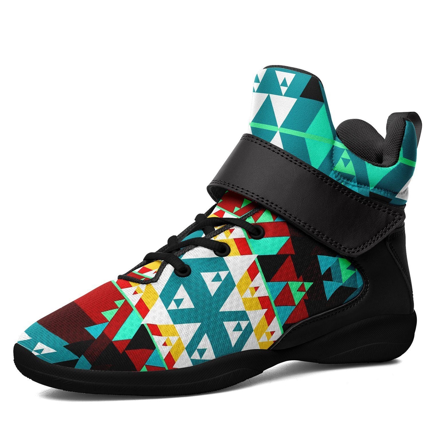 Writing on Stone Wheel Kid's Ipottaa Basketball / Sport High Top Shoes 49 Dzine US Child 12.5 / EUR 30 Black Sole with Black Strap