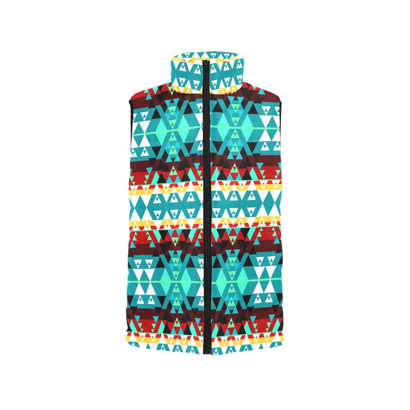 Writing on Stone Wheel Men's Padded Vest Jacket (Model H44) Men's Padded Vest Jacket (H44) e-joyer