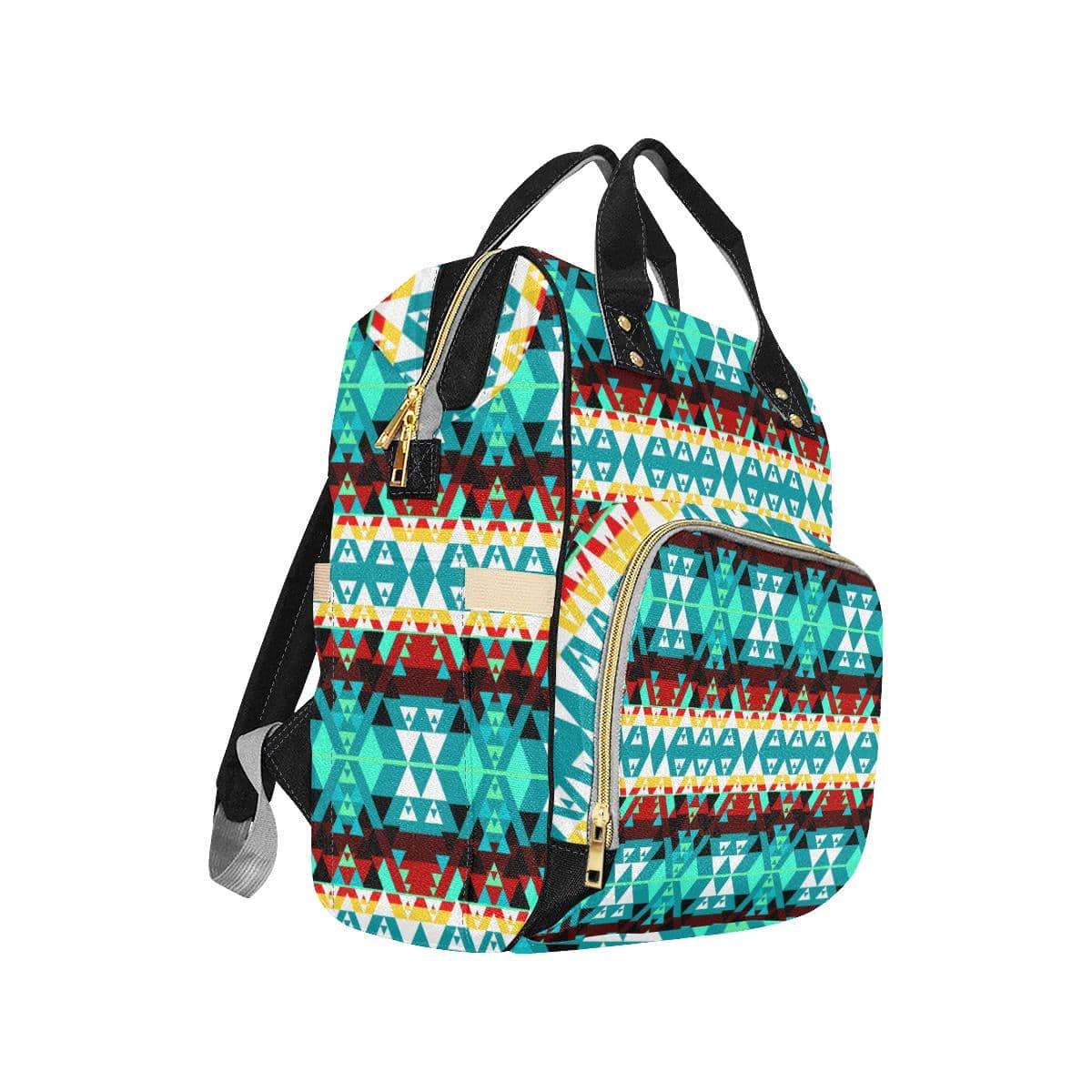 Writing on Stone Wheel Multi-Function Diaper Backpack (Model 1688) Diaper Backpack (1688) e-joyer
