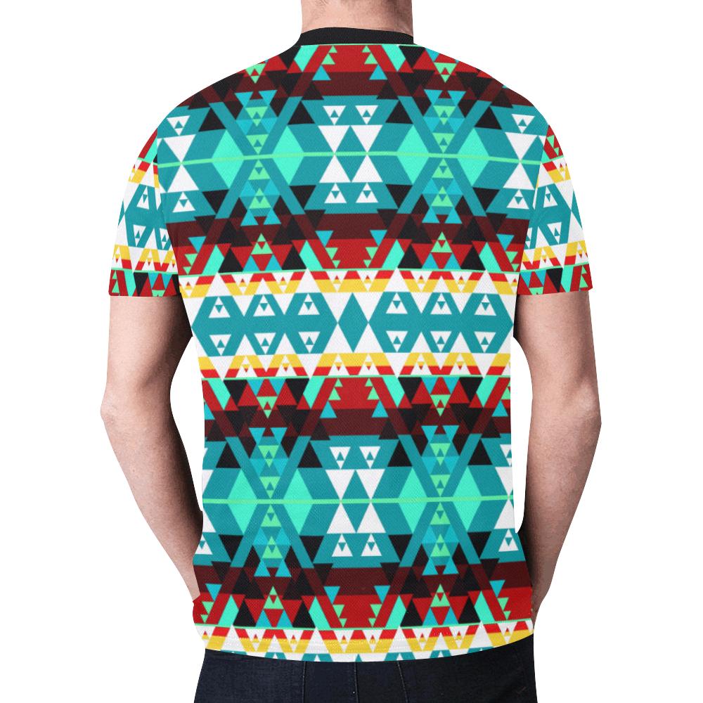 Writing on Stone Wheel New All Over Print T-shirt for Men (Model T45) New All Over Print T-shirt for Men (T45) e-joyer