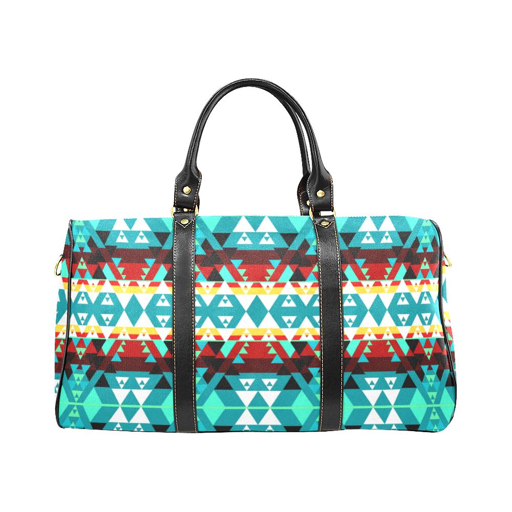 Writing on Stone Wheel New Waterproof Travel Bag/Large (Model 1639) Waterproof Travel Bags (1639) e-joyer