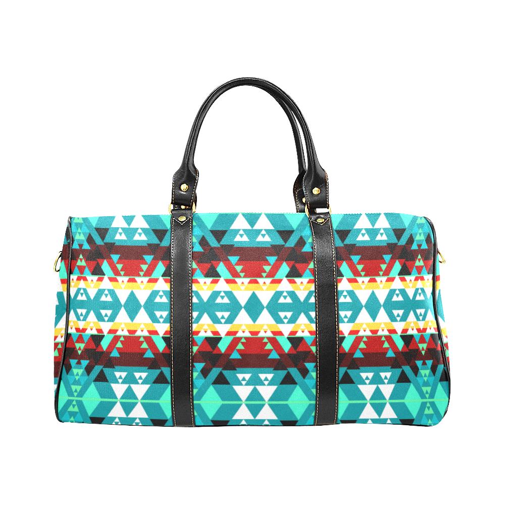 Writing on Stone Wheel New Waterproof Travel Bag/Large (Model 1639) Waterproof Travel Bags (1639) e-joyer