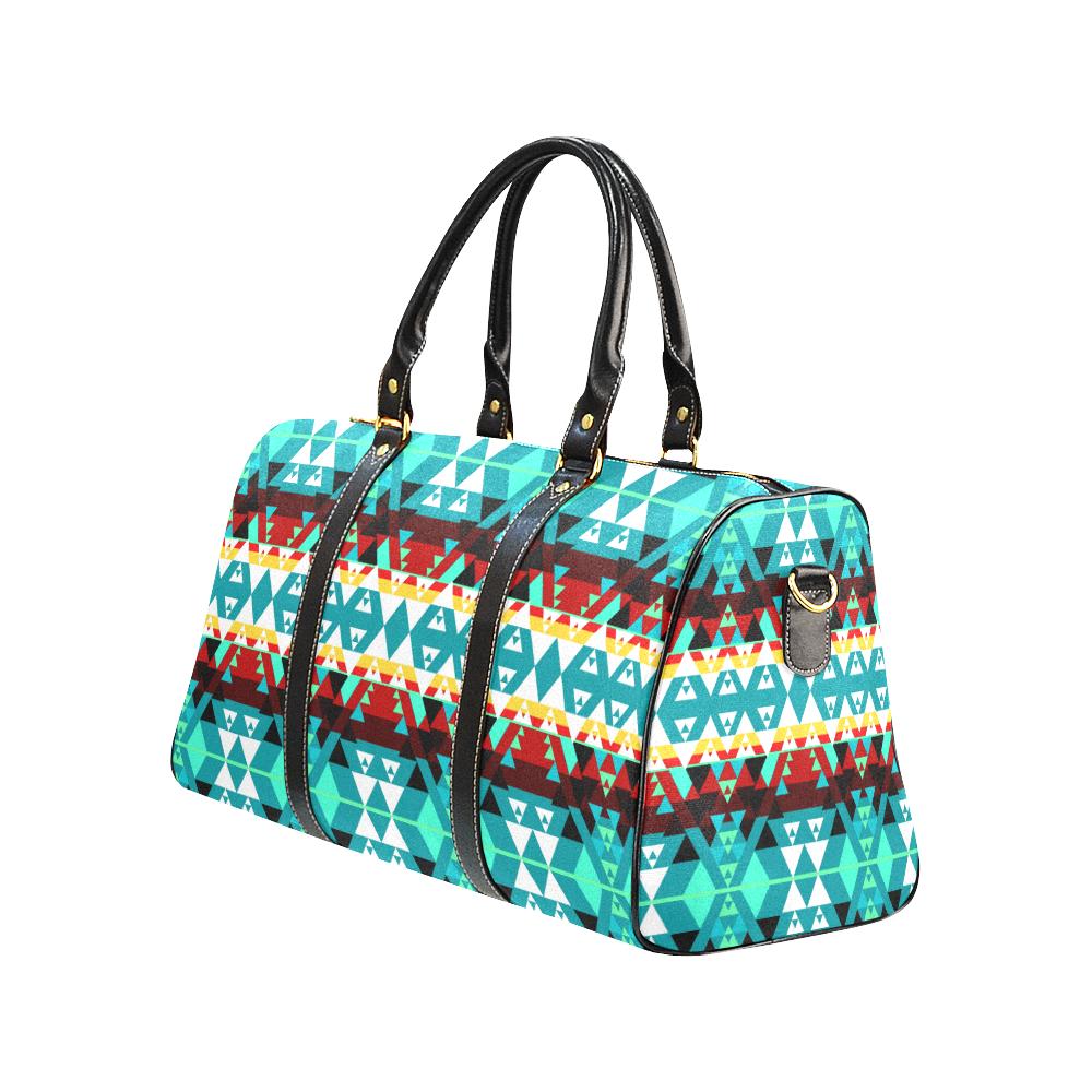 Writing on Stone Wheel New Waterproof Travel Bag/Large (Model 1639) Waterproof Travel Bags (1639) e-joyer