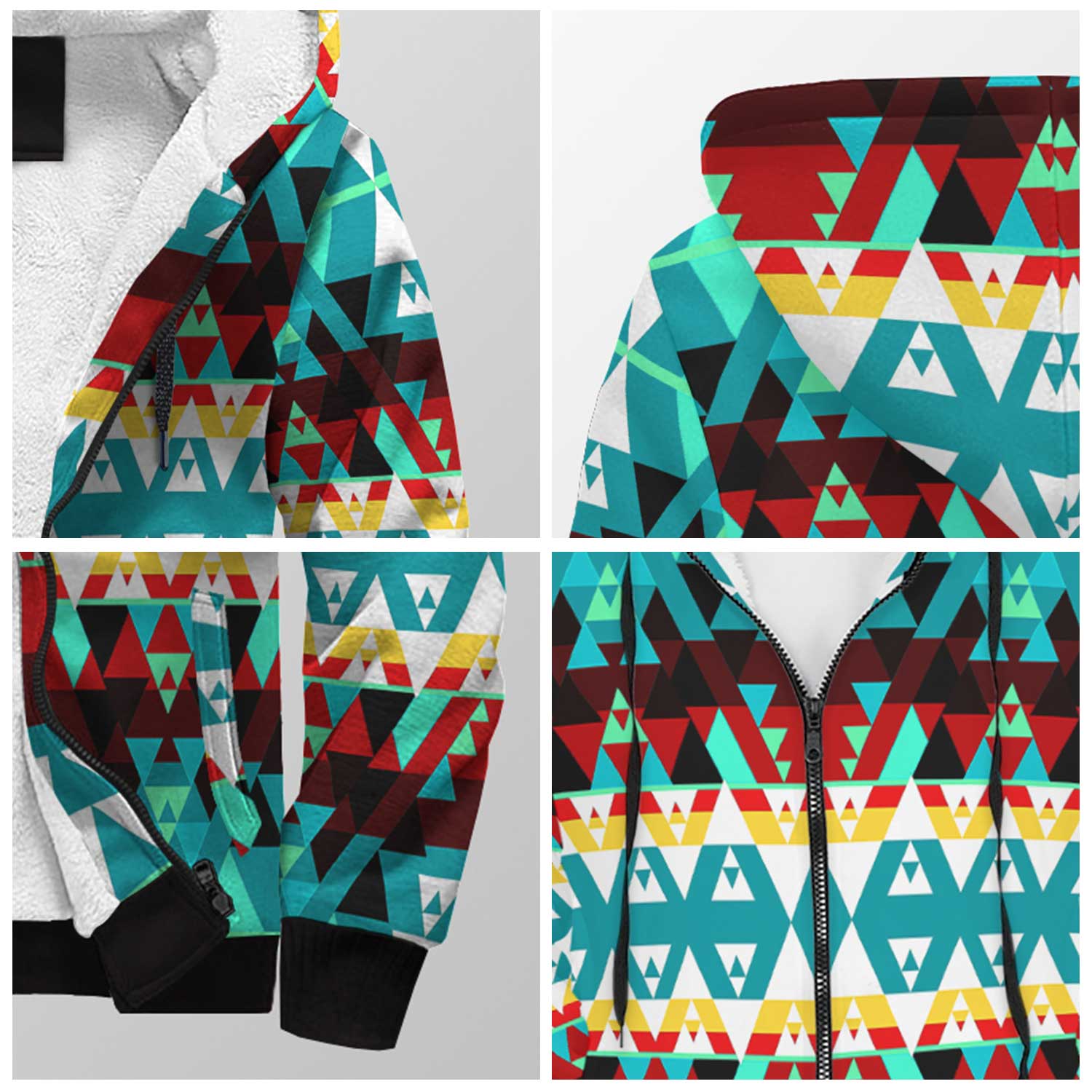 Writing on Stone Wheel Sherpa Hoodie 49 Dzine