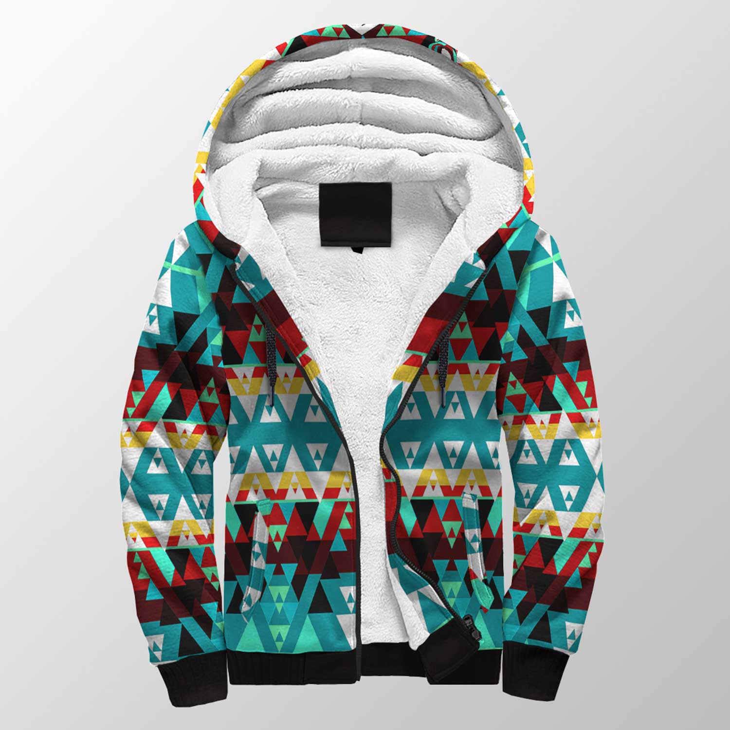 Writing on Stone Wheel Sherpa Hoodie 49 Dzine