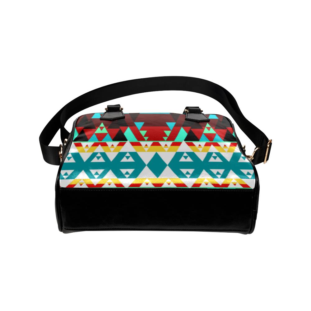 Writing on Stone Wheel Shoulder Handbag (Model 1634) Shoulder Handbags (1634) e-joyer
