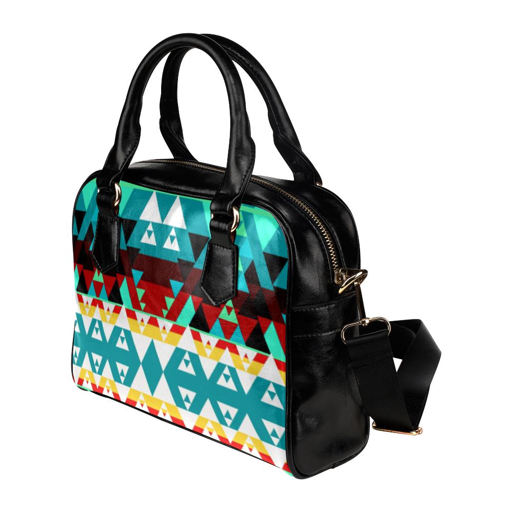 Writing on Stone Wheel Shoulder Handbag (Model 1634) Shoulder Handbags (1634) e-joyer