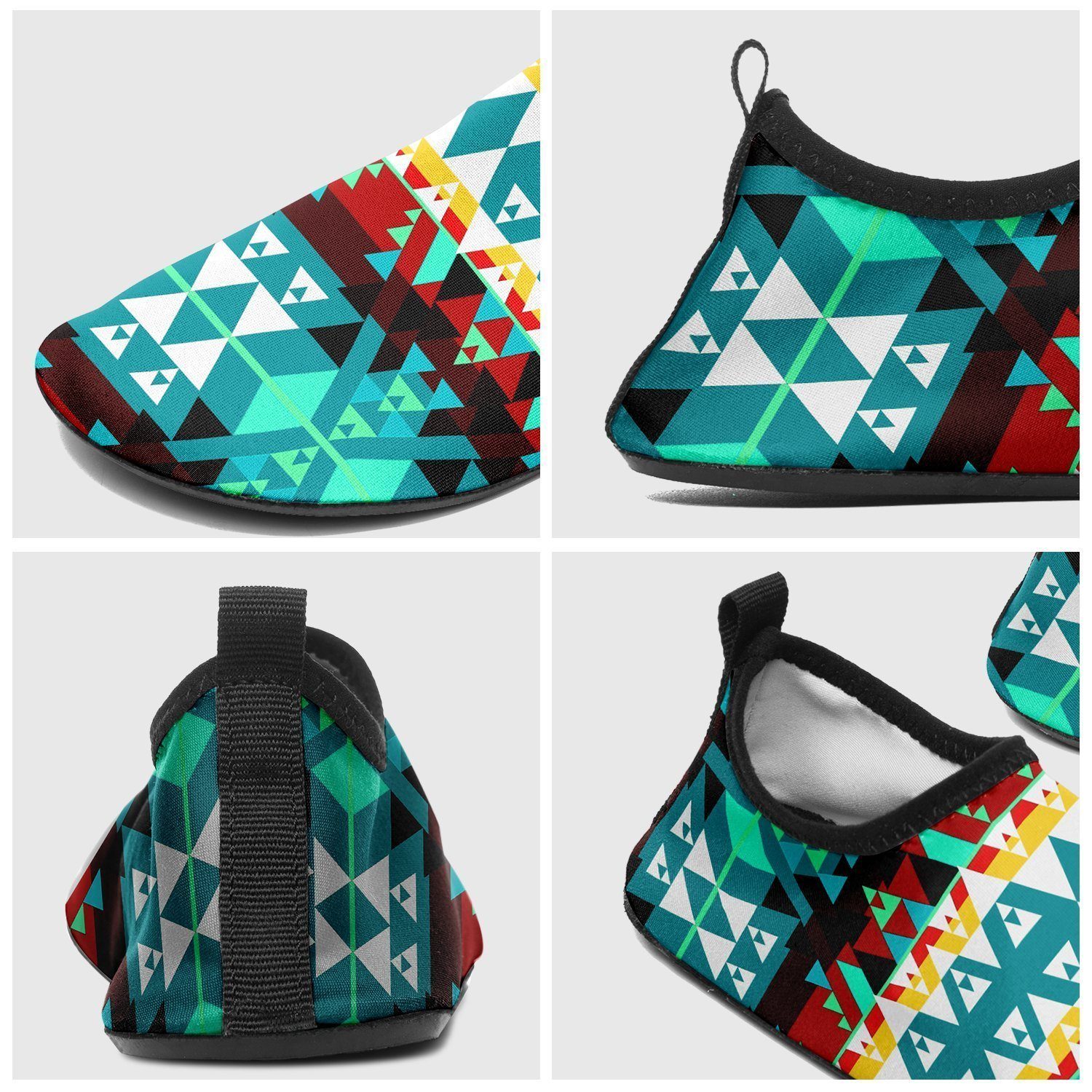 Writing on Stone Wheel Sockamoccs Kid's Slip On Shoes 49 Dzine