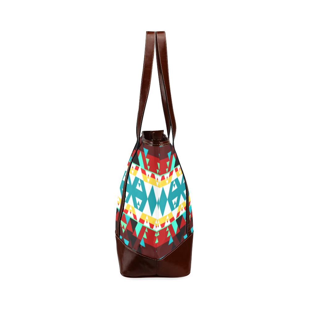 Writing on Stone Wheel Tote Handbag (Model 1642) Tote Handbags (1642) e-joyer