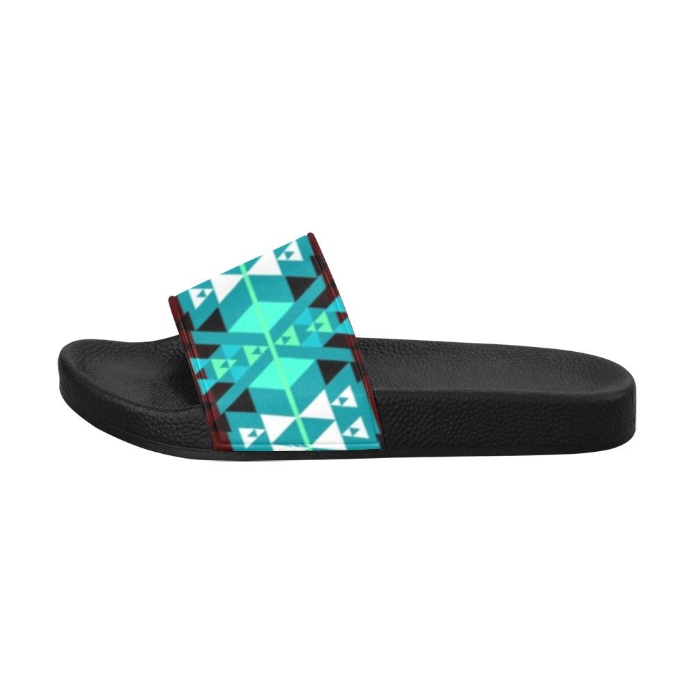 Writing on Stone Wheel Women's Slide Sandals (Model 057) Women's Slide Sandals (057) e-joyer