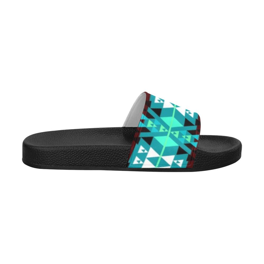 Writing on Stone Wheel Women's Slide Sandals (Model 057) Women's Slide Sandals (057) e-joyer