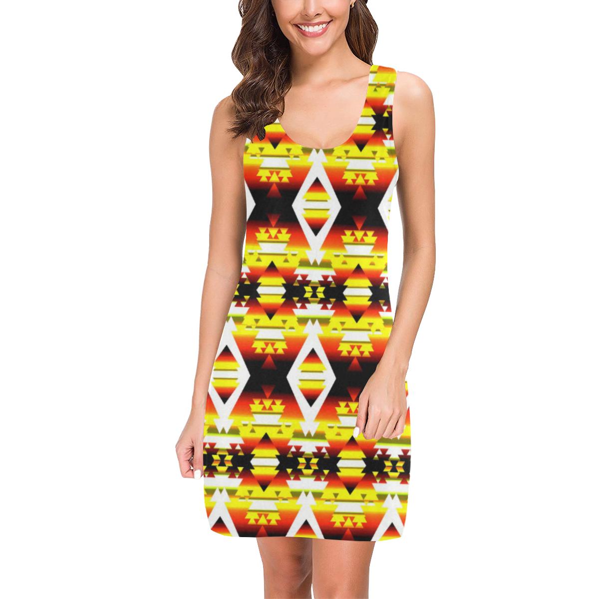 Yellow Winter Camp IkstsÃmiwa Vest Dress (Model D06) Medea Vest Dress (D06) e-joyer