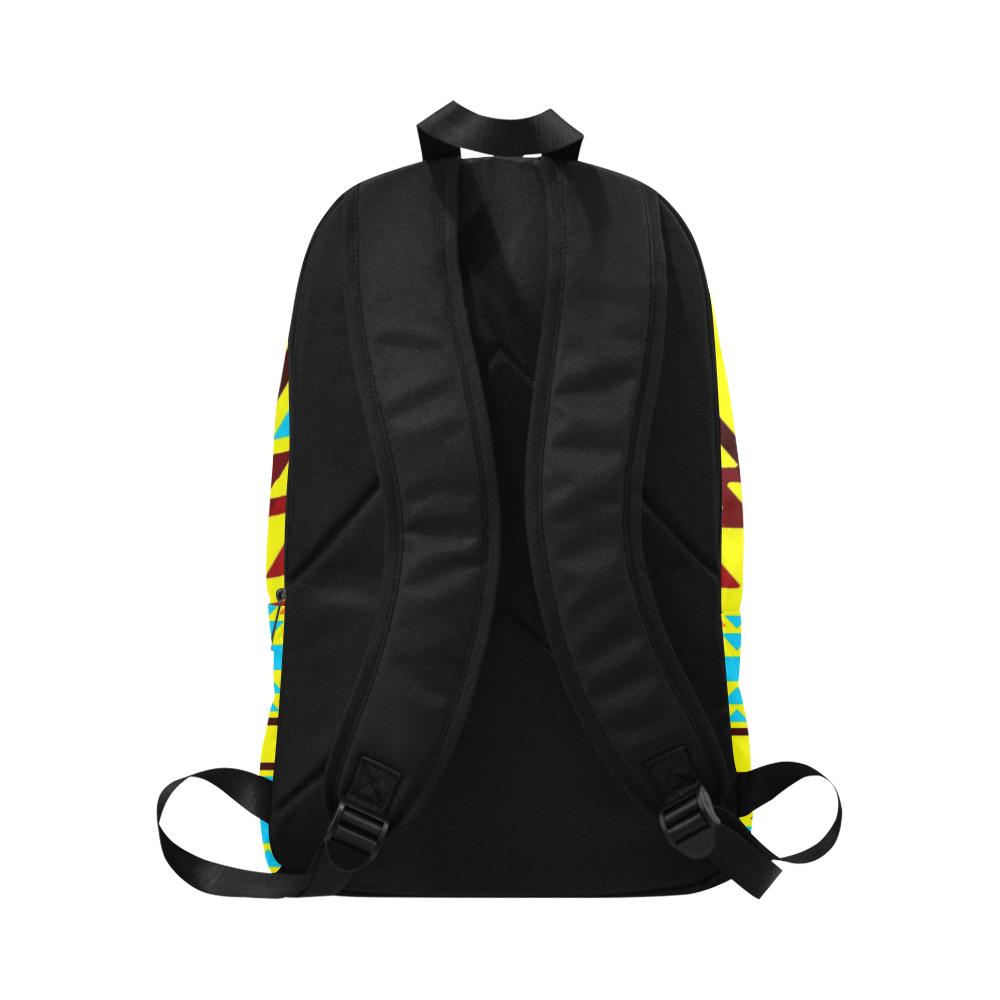 yellow with fire Fabric Backpack for Adult (Model 1659) Casual Backpack for Adult (1659) e-joyer