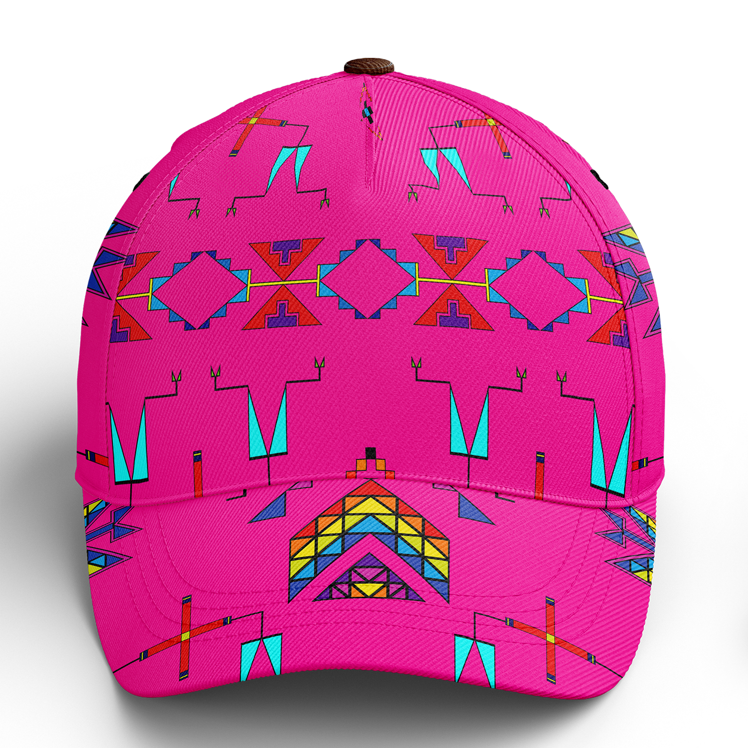 Rainy Chief Rainbow Hot Pink Snapback Hat