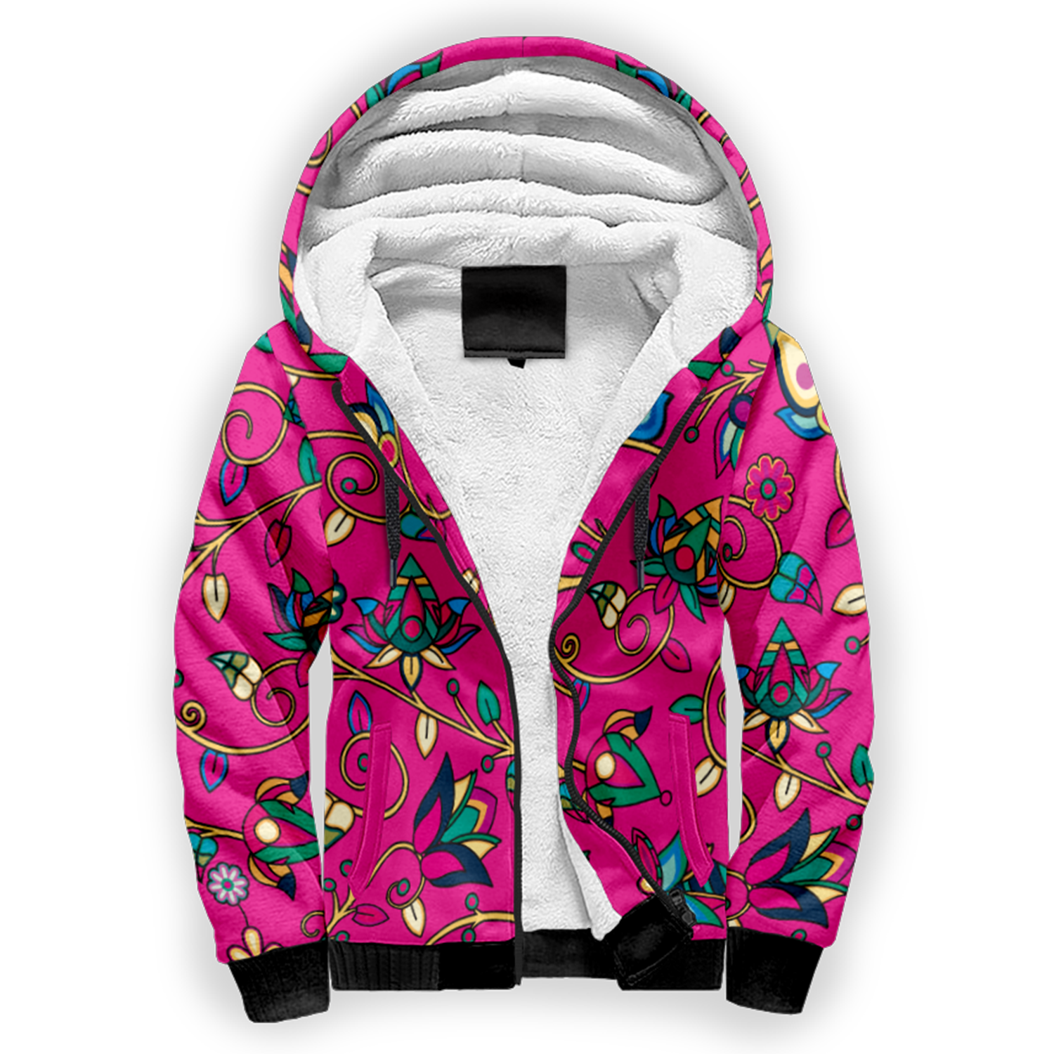 Thorny Path Pink Sherpa Hoodie