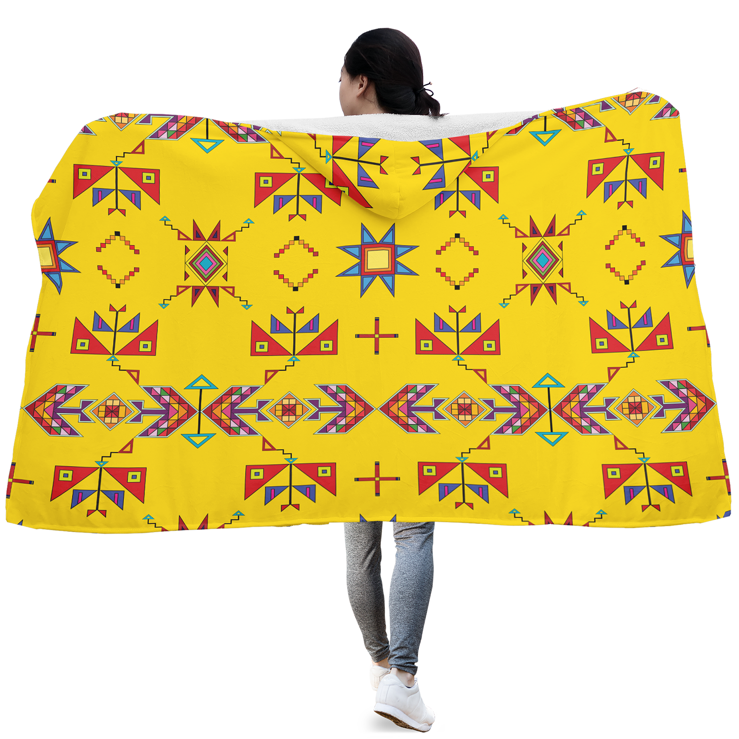 Scattered Generations Maize Hooded Blanket