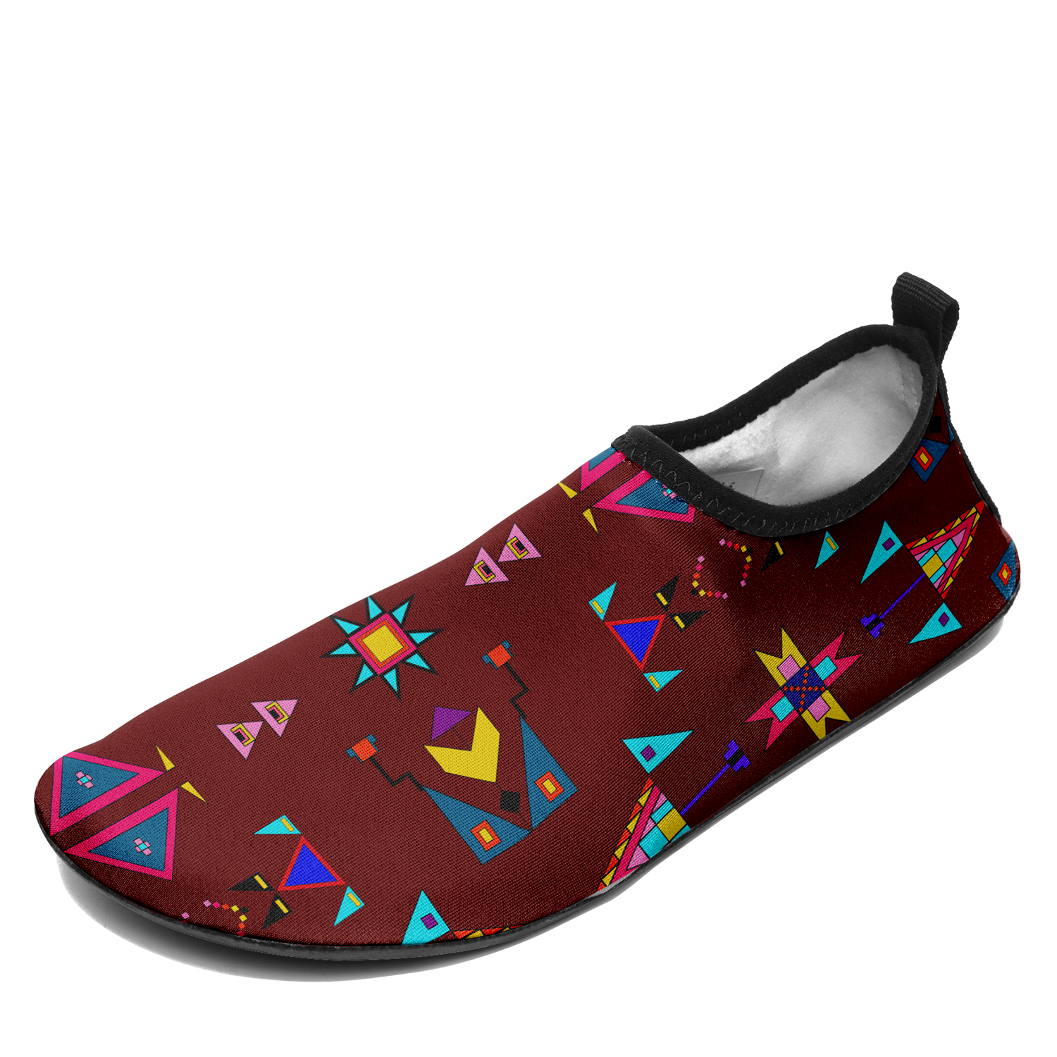 Enemy Territory Maroon Kid's Sockamoccs Slip On Shoes