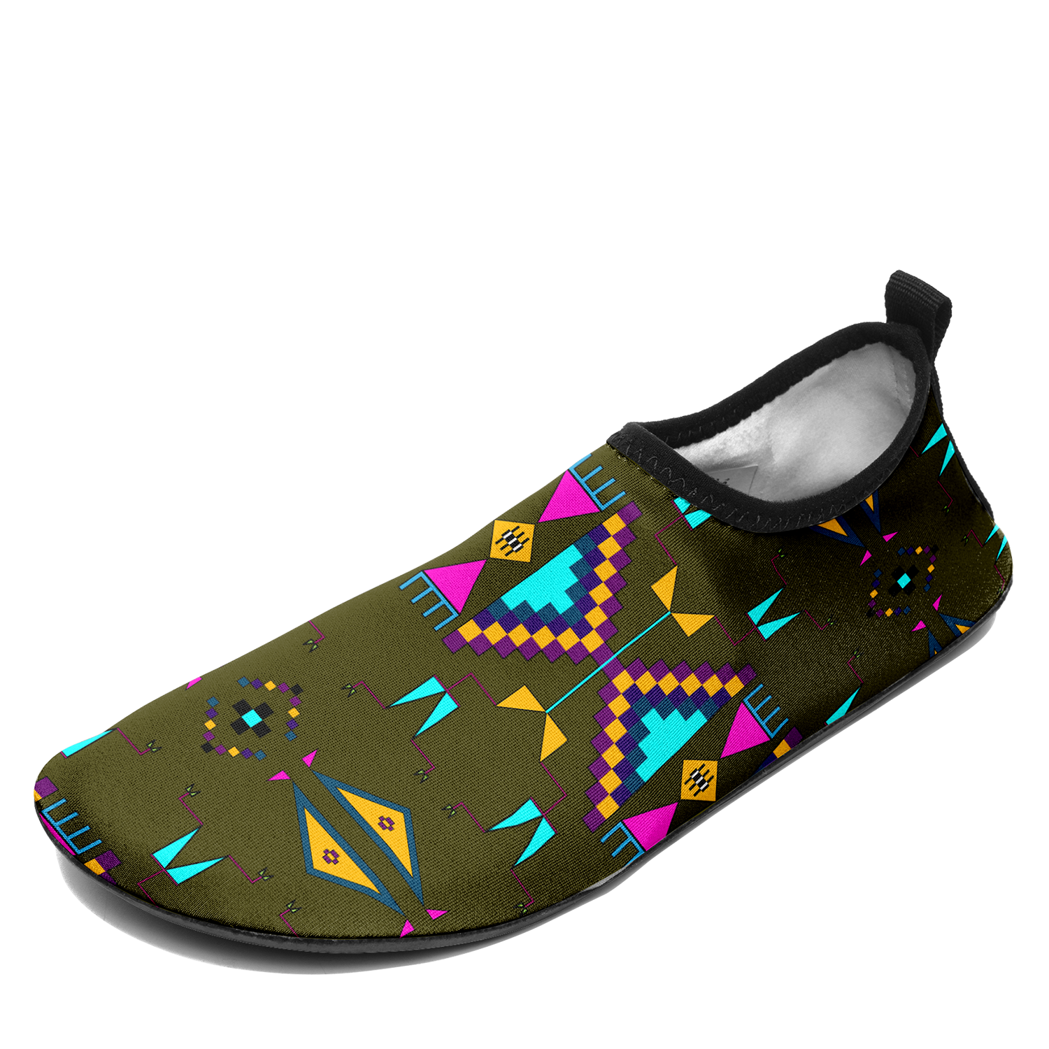 Rite of Passage Olive Kid's Sockamoccs Slip On Shoes