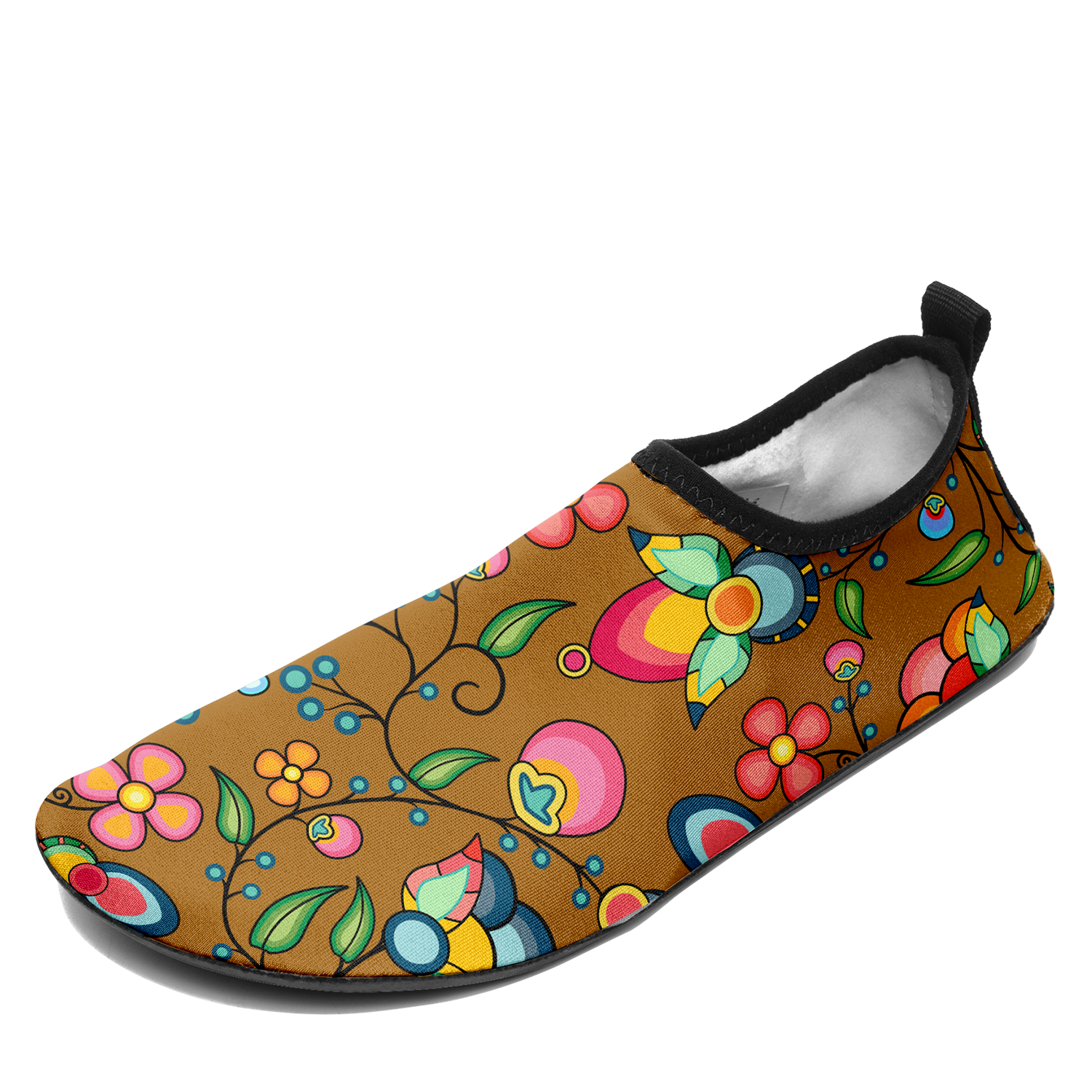 Floral Bounty Fall Leaves Kid's Sockamoccs Slip On Shoes