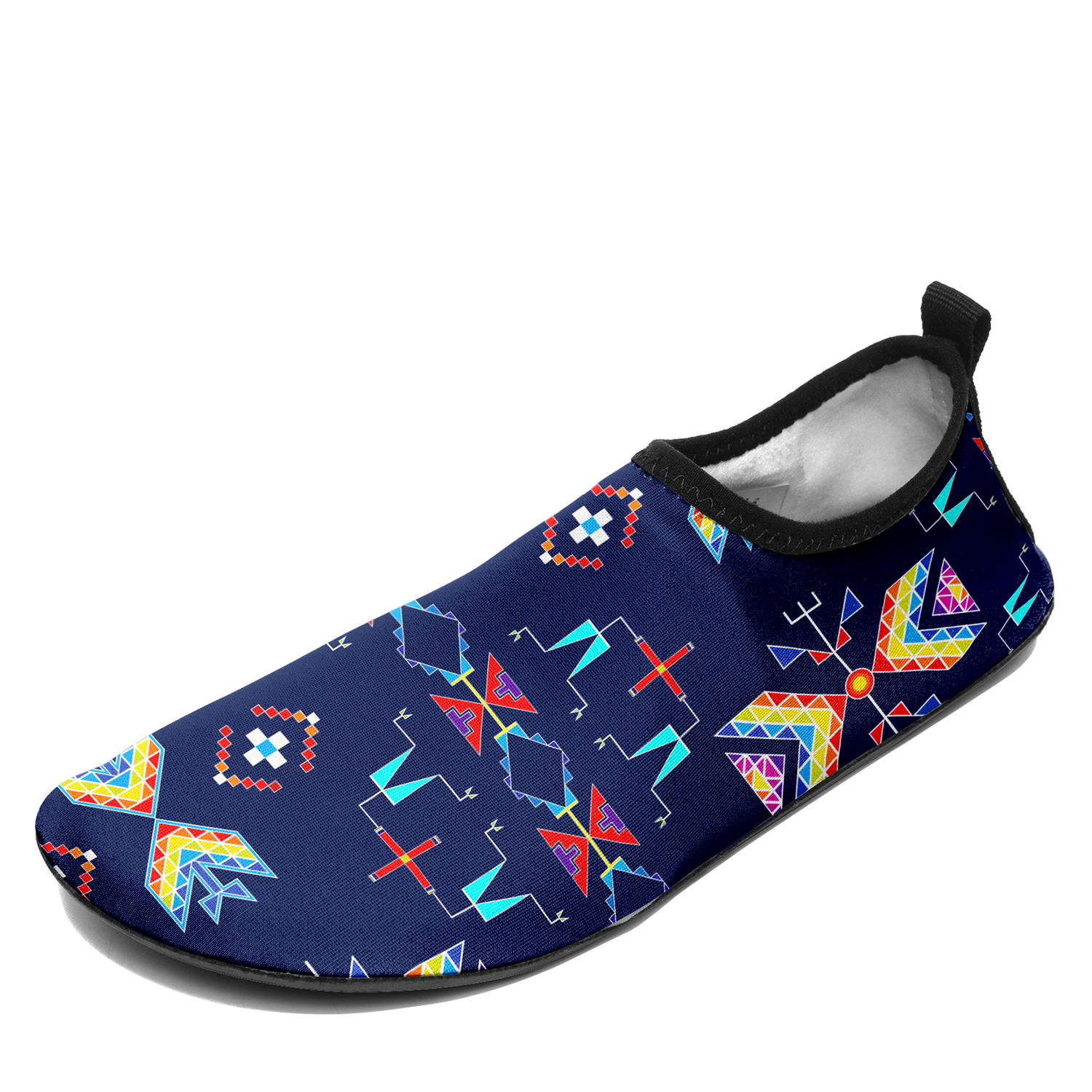 Rainy Chief Rainbow Night Lake Kid's Sockamoccs Slip On Shoes