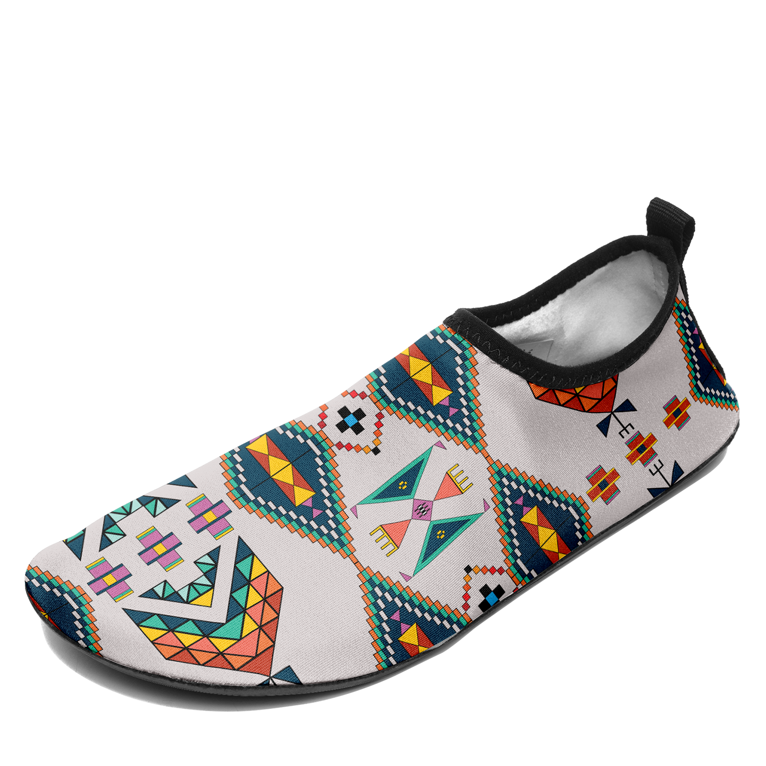 Travois Tipi Light Grey Kid's Sockamoccs Slip On Shoes