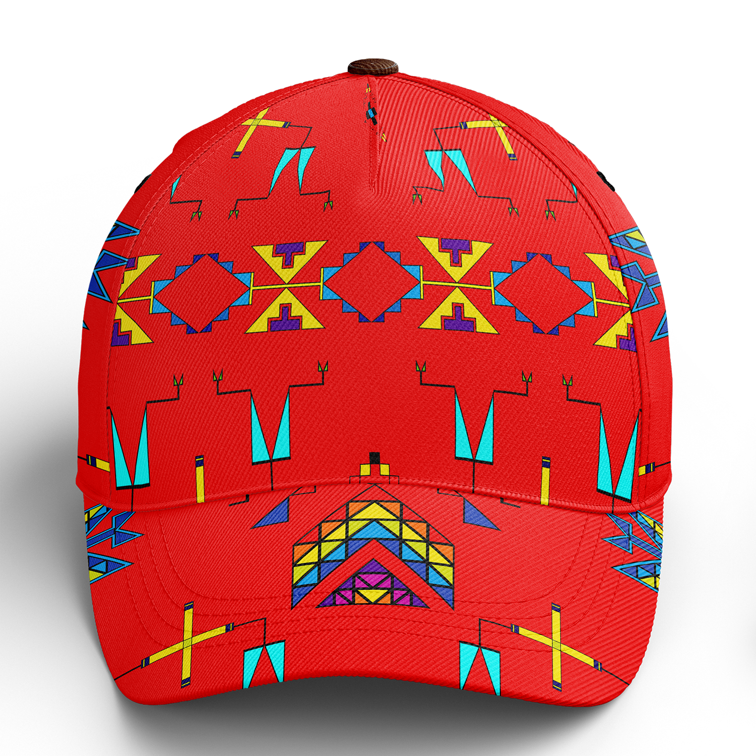 Rainy Chief Rainbow Red Snapback Hat