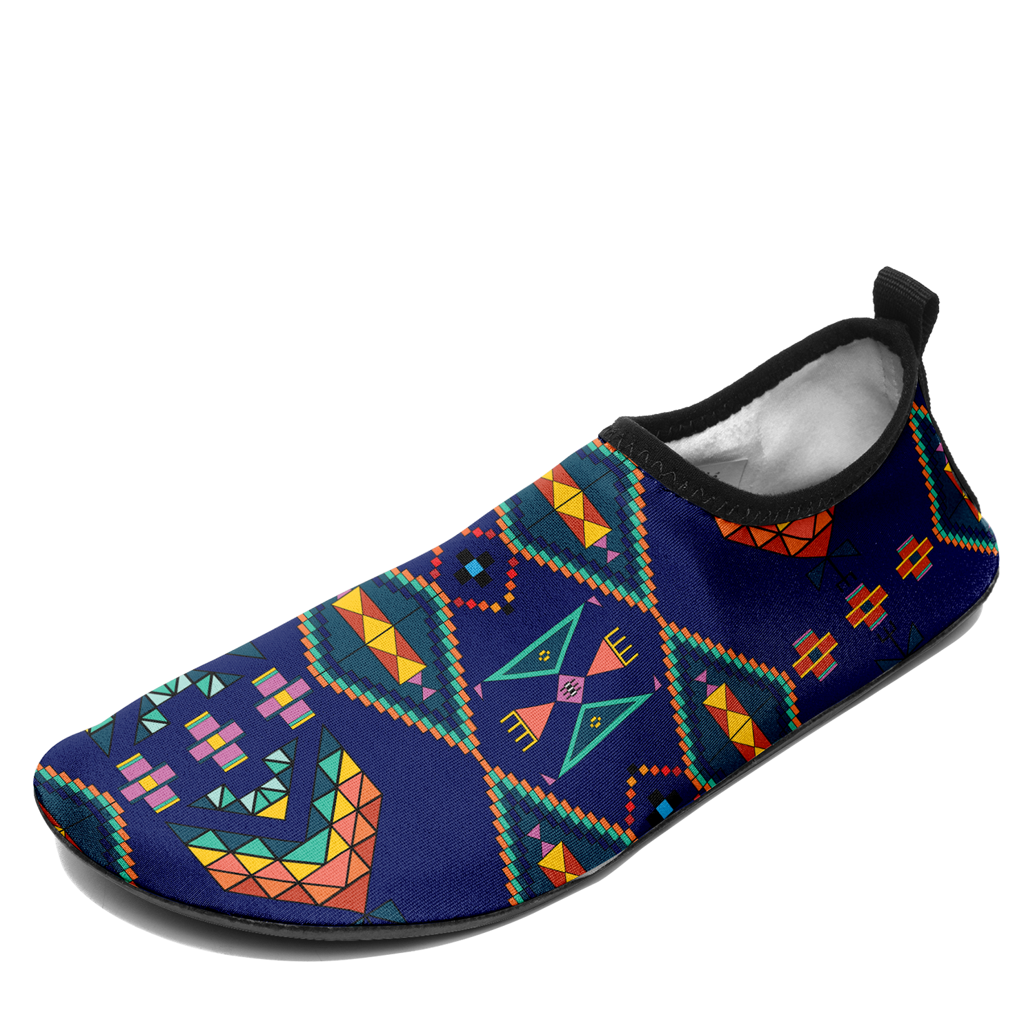 Travois Tipi Blue Kid's Sockamoccs Slip On Shoes