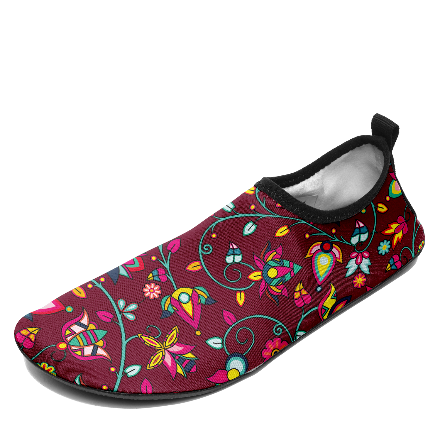 Thorny Path Cranberry Kid's Sockamoccs Slip On Shoes